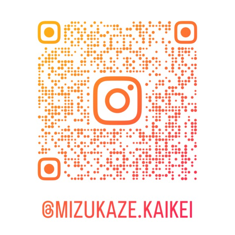 Instagram @mizukaze.kaikei のQRコード